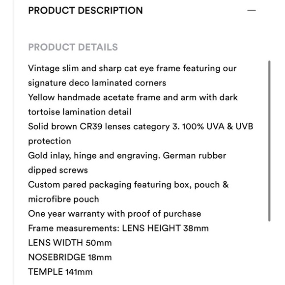 Pared piccolo and grande sharp cat eye Sunglasses main image 6